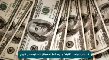 أسعار الدولار.. تقلبات جديدة تهز الأسواق المحلية خلال اليوم